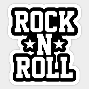 rock n roll logo Sticker